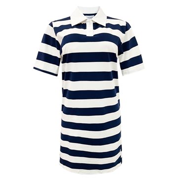 Liberté - Polo SS Dress - Navy White Stripe